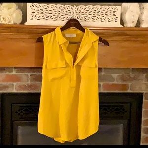 Ann Taylor Loft Mustard Tank
